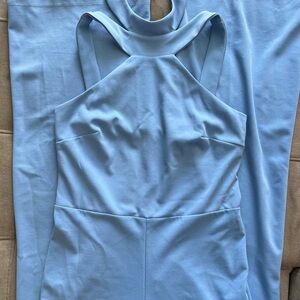 Bebe Sky Blue Jumpsuit
